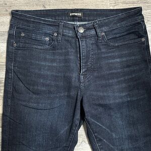 Express Men's Midnight Blue Skinny Jeans